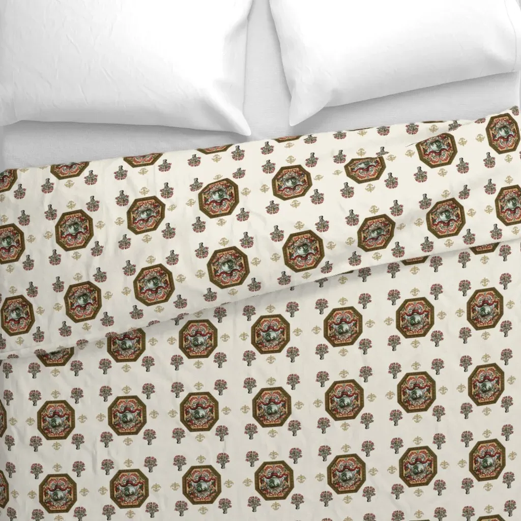 Renaissance Design Duvet Cover - Ivory alternate view
