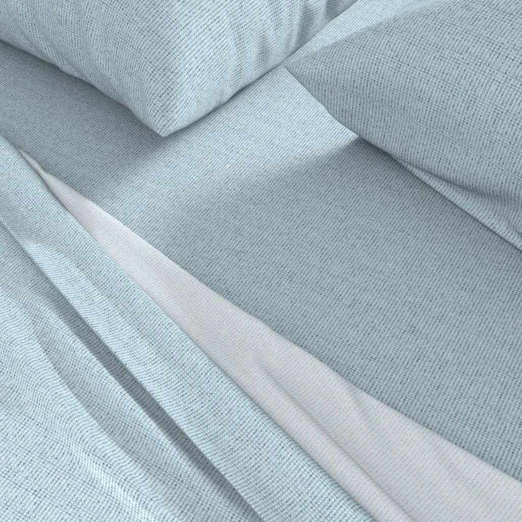 Retro Check King Sheet Set - Light Blue alternate view