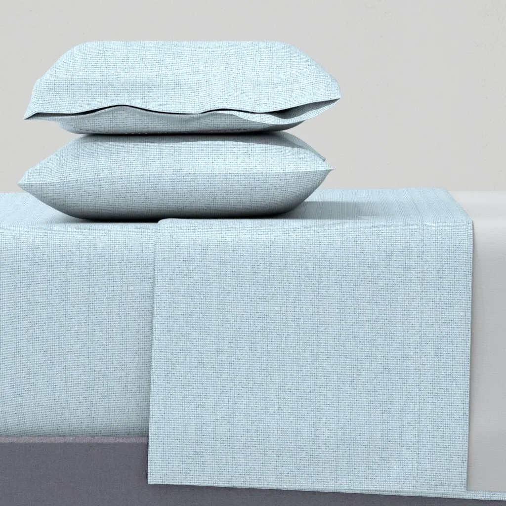 Retro Check King Sheet Set - Light Blue product