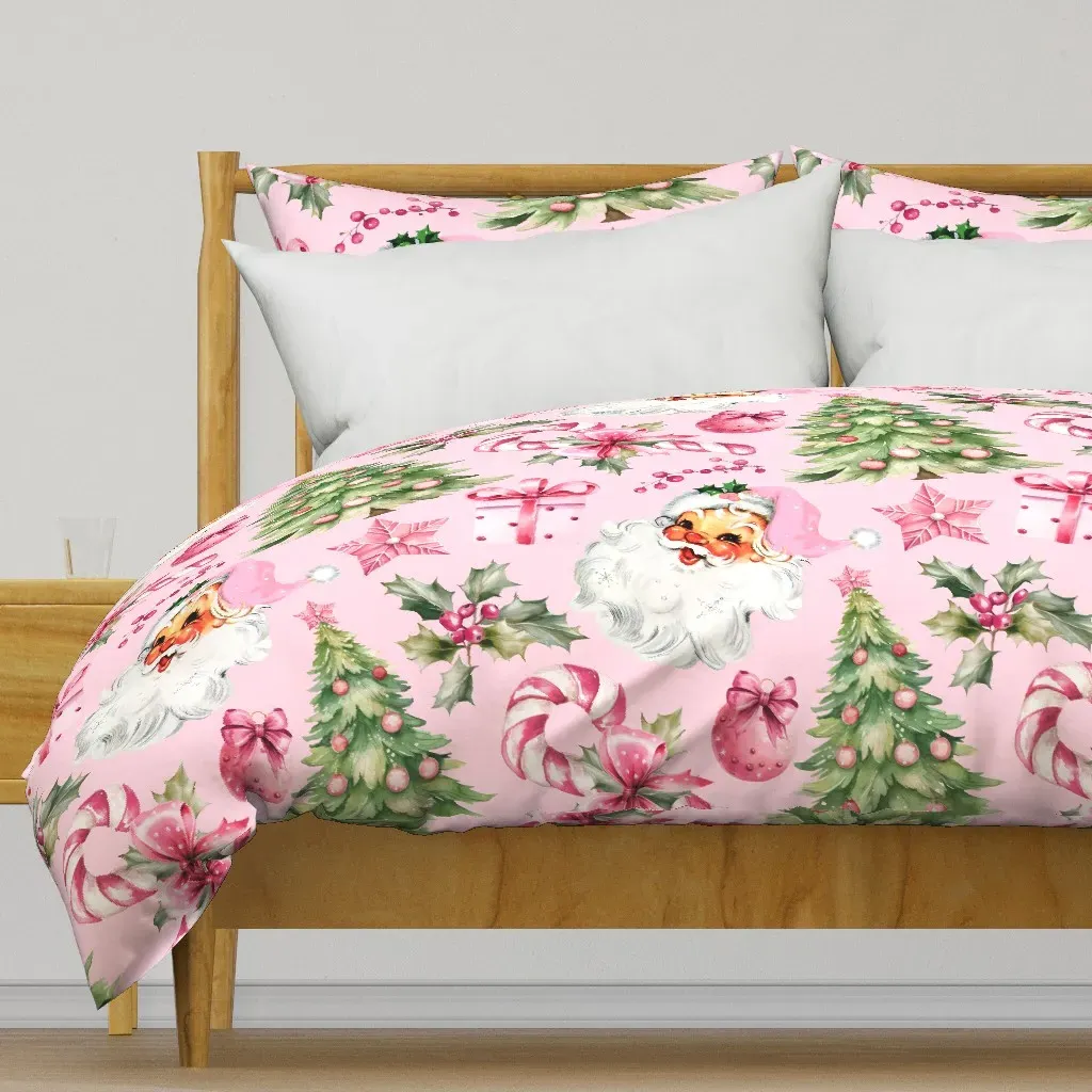 Retro Watercolor Duvet Cover - Pink product