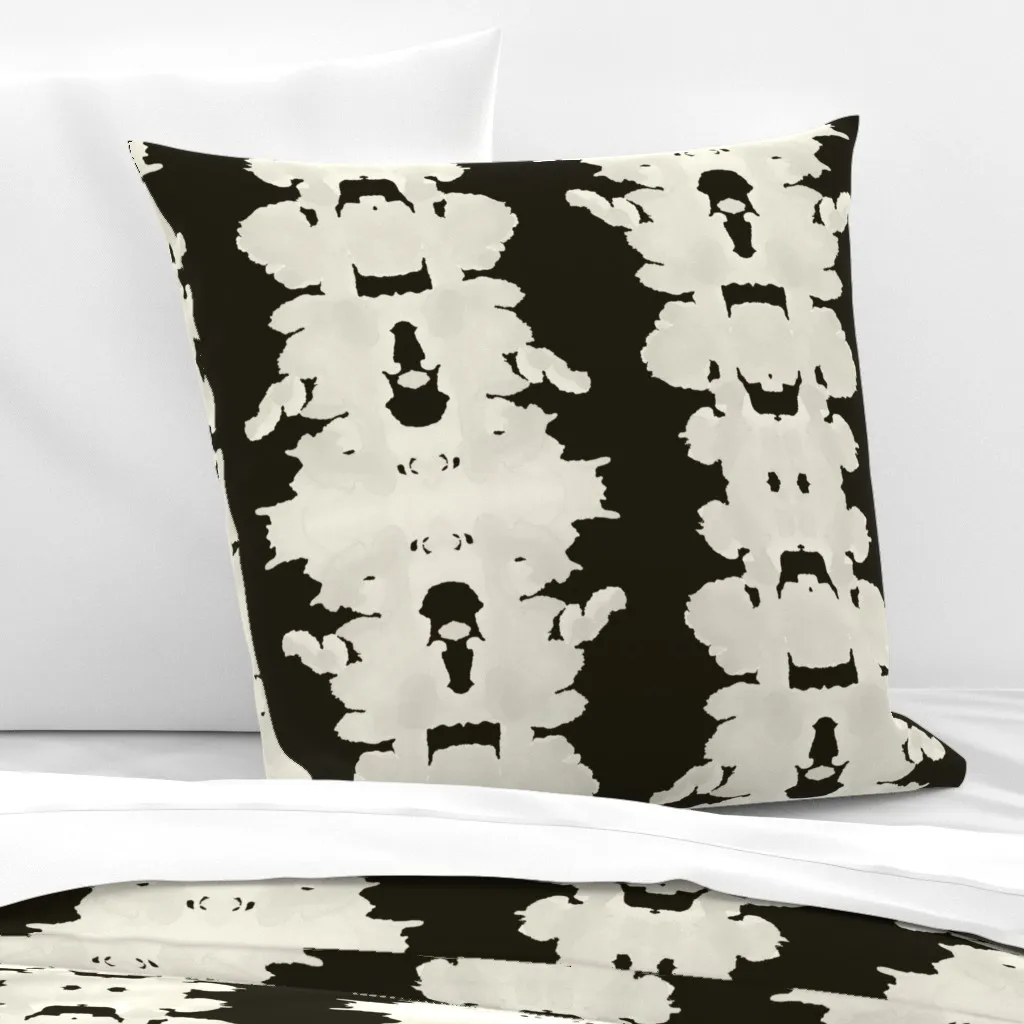 Reverse Double Inkblot Euro Pillow Sham - Off-White product