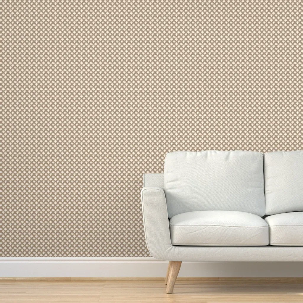 Reverse Pinecone Peel and Stick Wallpaper - Soft Brown, Cream product