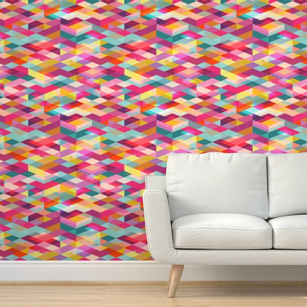 Rhapsody Jewelled Peel and Stick Wallpaper - Pink product