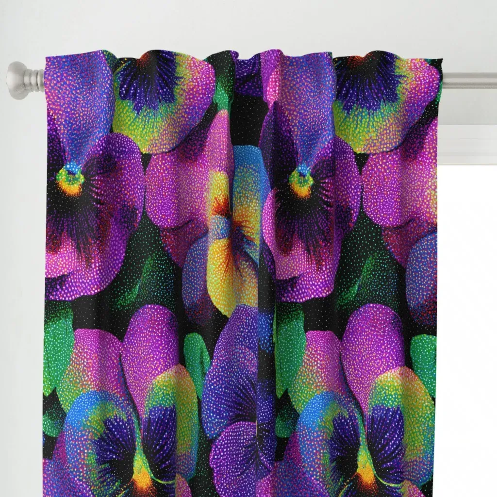 Richest Garden Curtain Panel - Purple alternate view