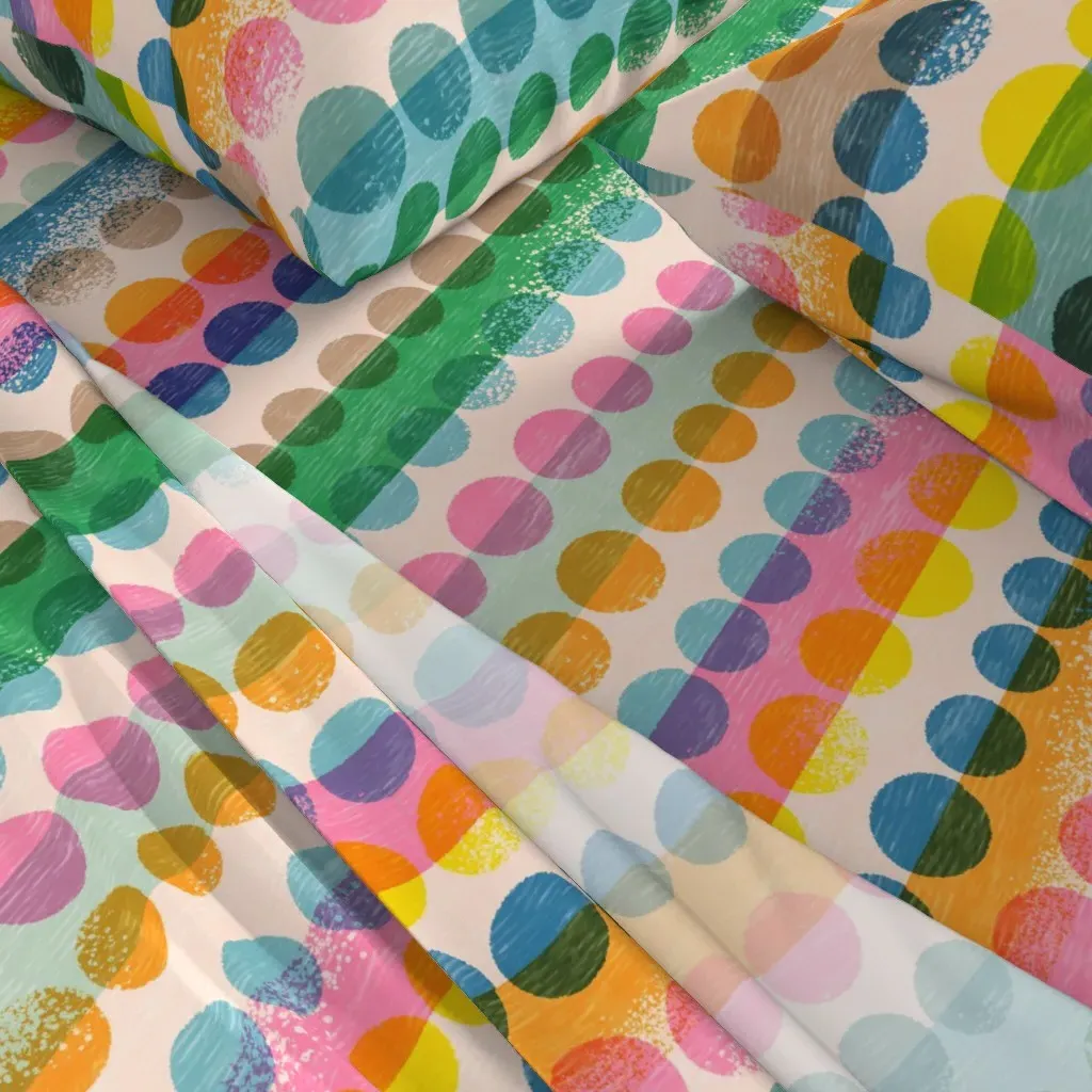 Riso King Size Sheet Set - Geometric Stripe, Pink alternate view