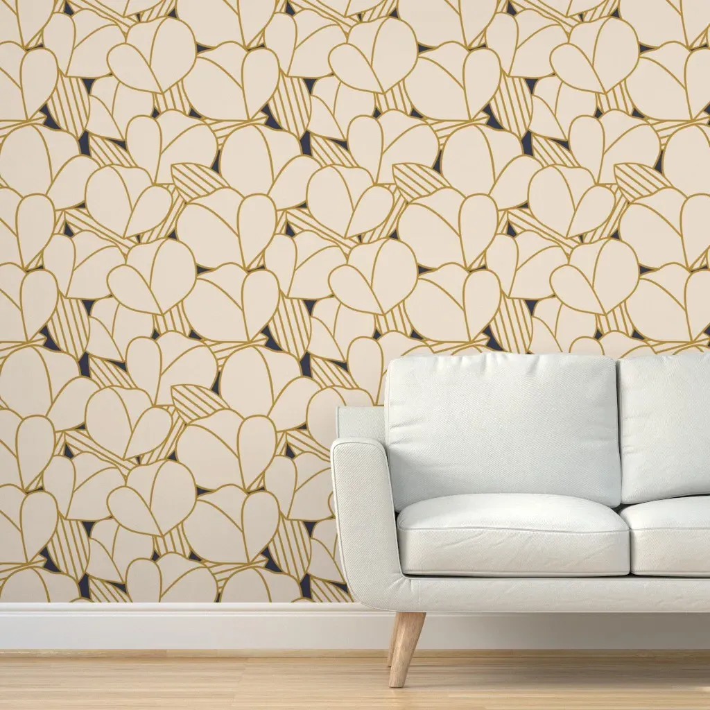 Roarin' Floral Peel and Stick Wallpaper - Navy product