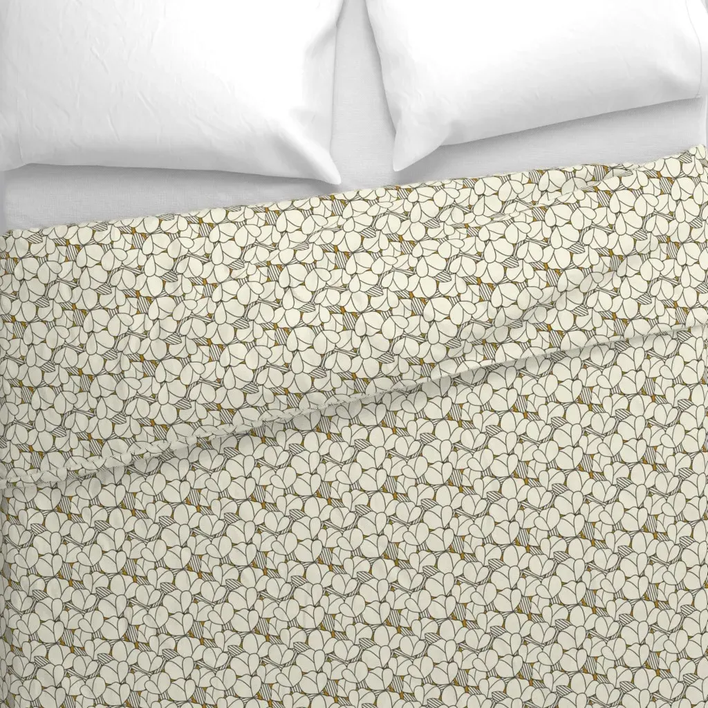 Roarin Florals Duvet Cover - Off-White alternate view