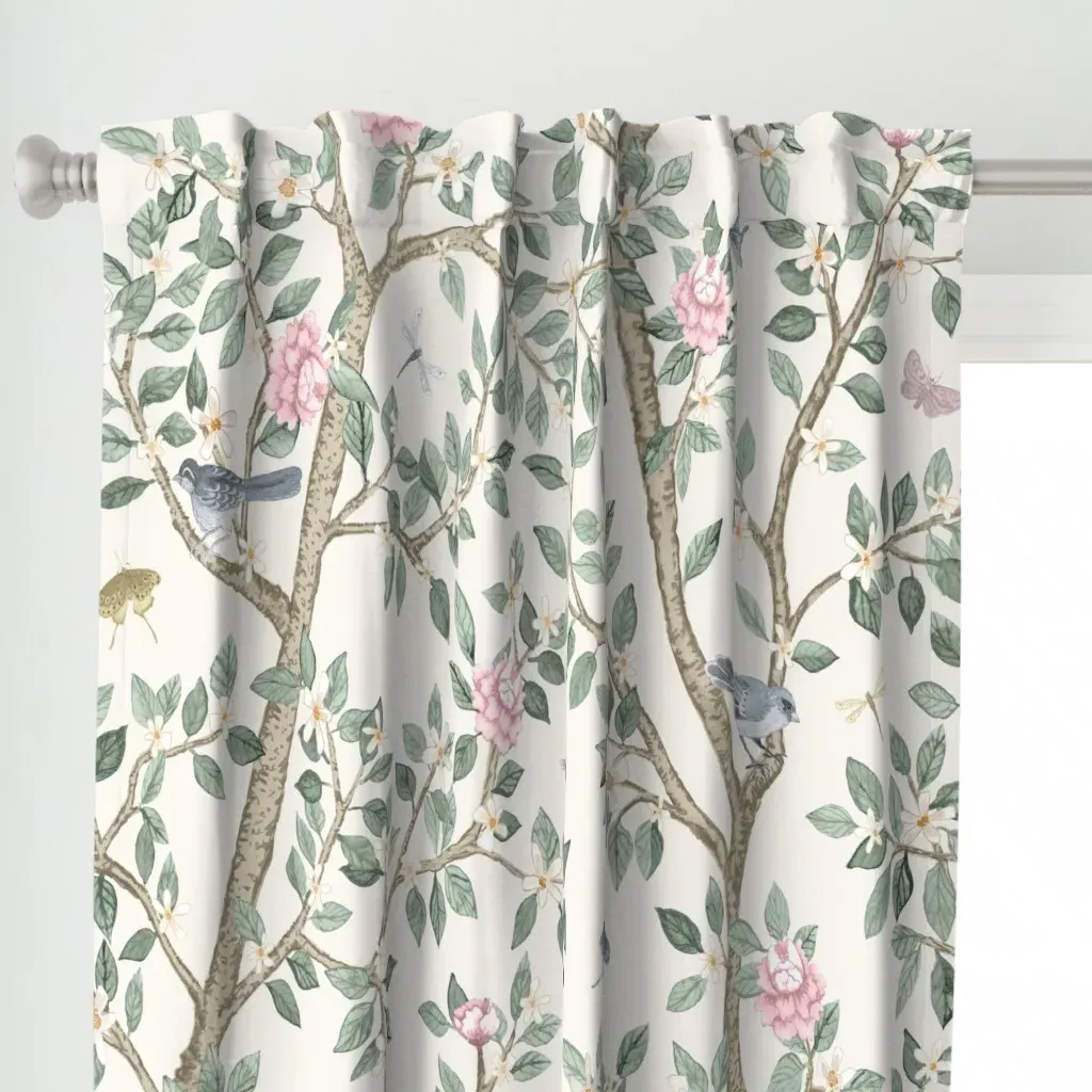 Robyn Elsie Custom Curtain Panel - White alternate view
