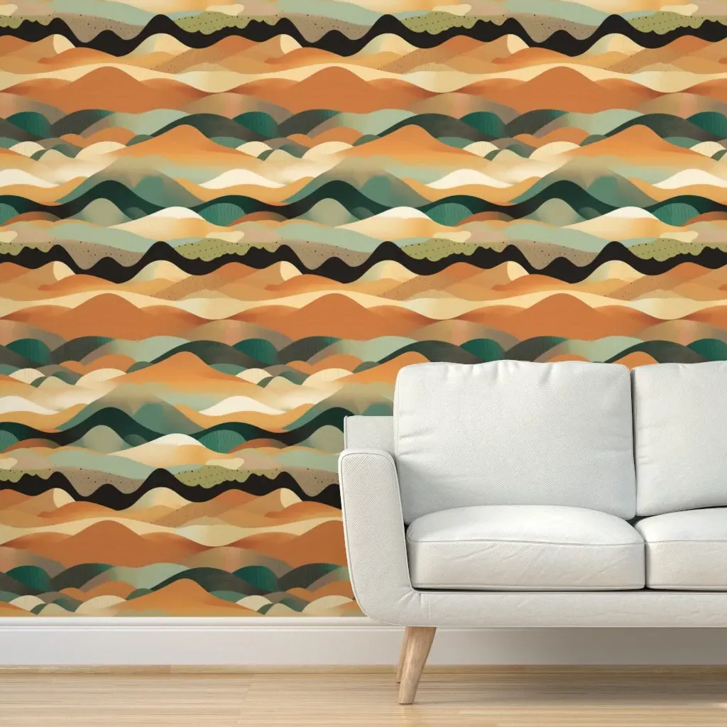 Rolling Hills Peel and Stick Wallpaper - Beige product