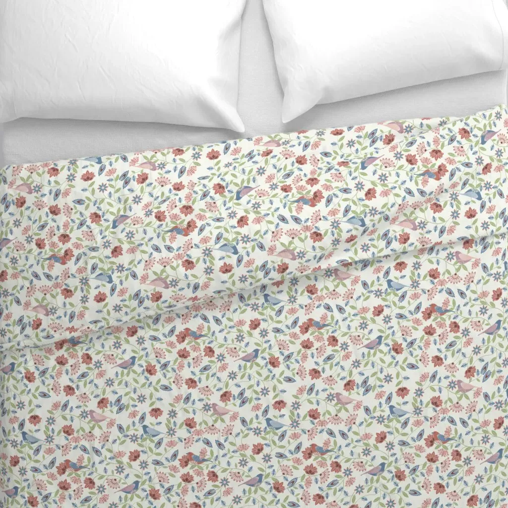 Romantic French Country Duvet Cover - Dusty Rose alternate view