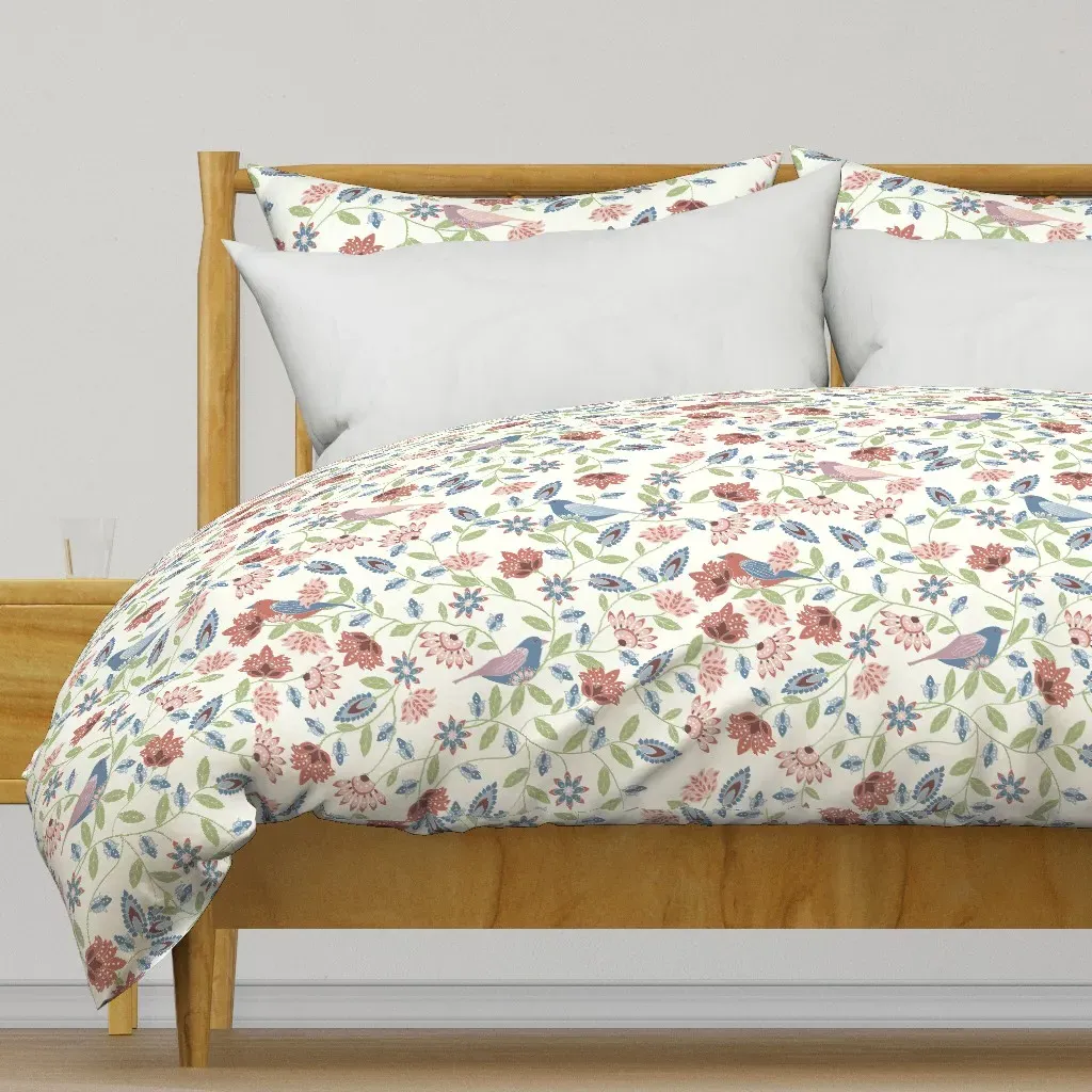 Romantic French-Country Duvet Cover - Dusty Rose product