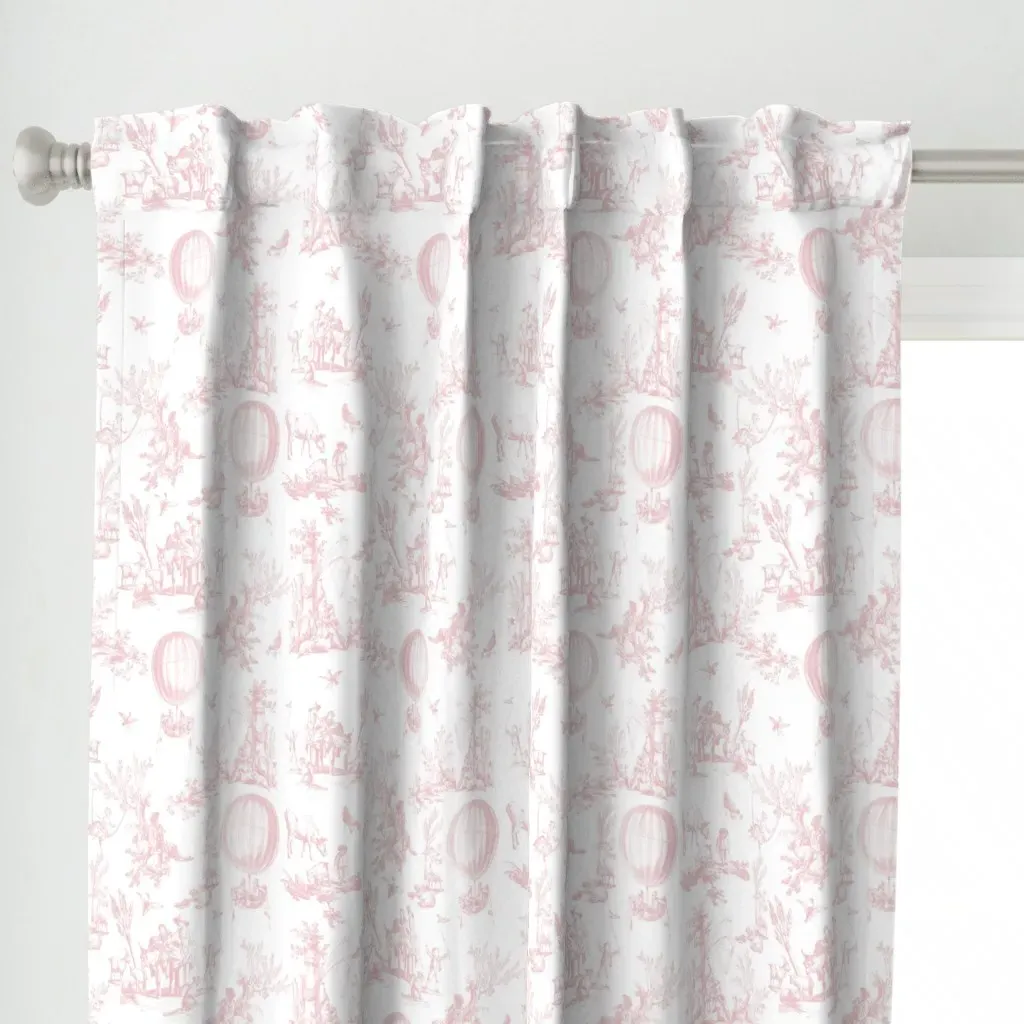 Romantic French Curtain Panel - Pink alternate view