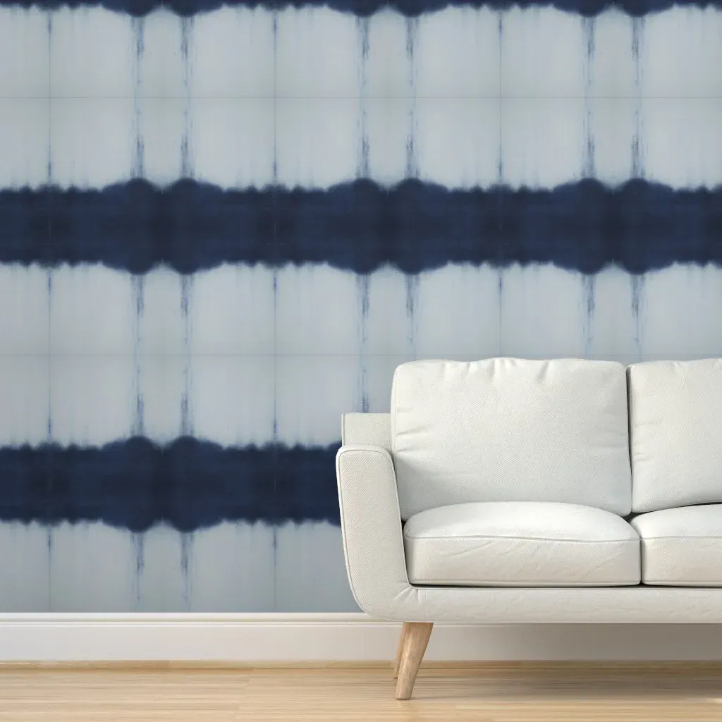 Rorschach Peel and Stick Wallpaper - Indigo product