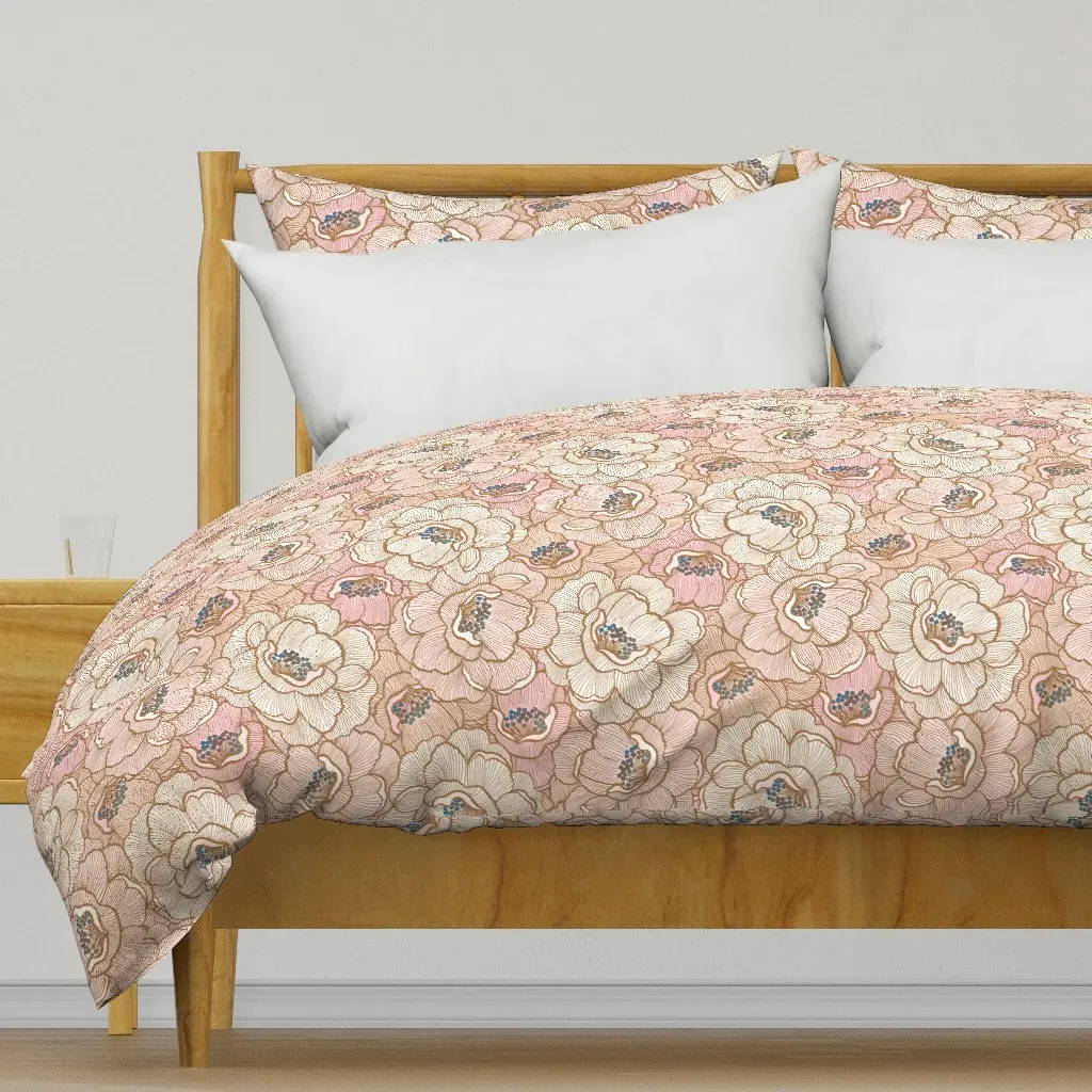 Rose Of Victoria XLarge Duvet Cover - Blush Pink product