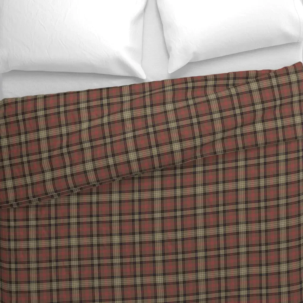 Ross Hunting Weathered Tartan Duvet Cover - Brown alternate view