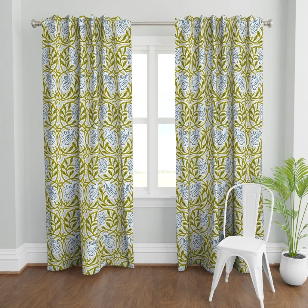 Royal Elegance Accent Curtain Panel - Olive Green product