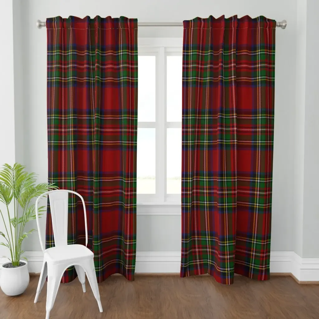 Royal Stewart Tartan Clan Curtain Panel - Red product