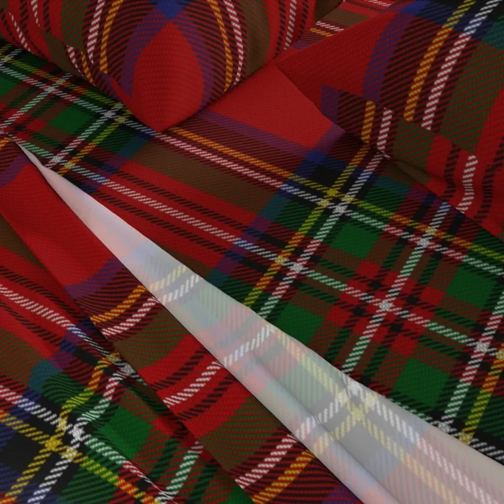 Royal Stewart Tartan Clan Plaid Twin Sheet Set - Red alternate view