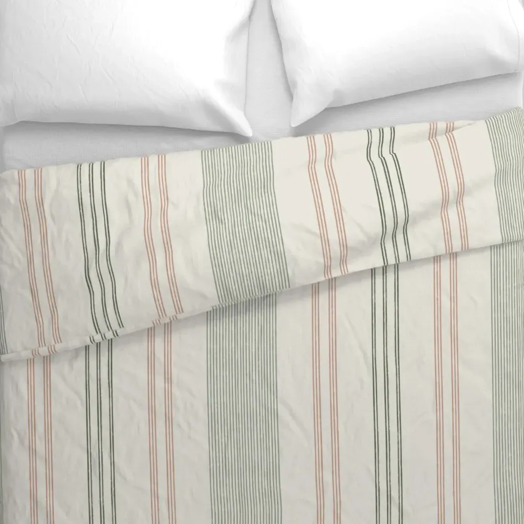 Rustic Textured Farmhouse Duvet Cover - Gray alternate view