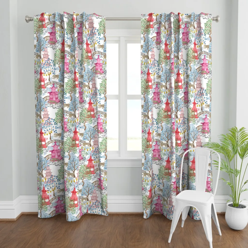 Ruth Party Leopards 24" Curtain Panel - Pink product