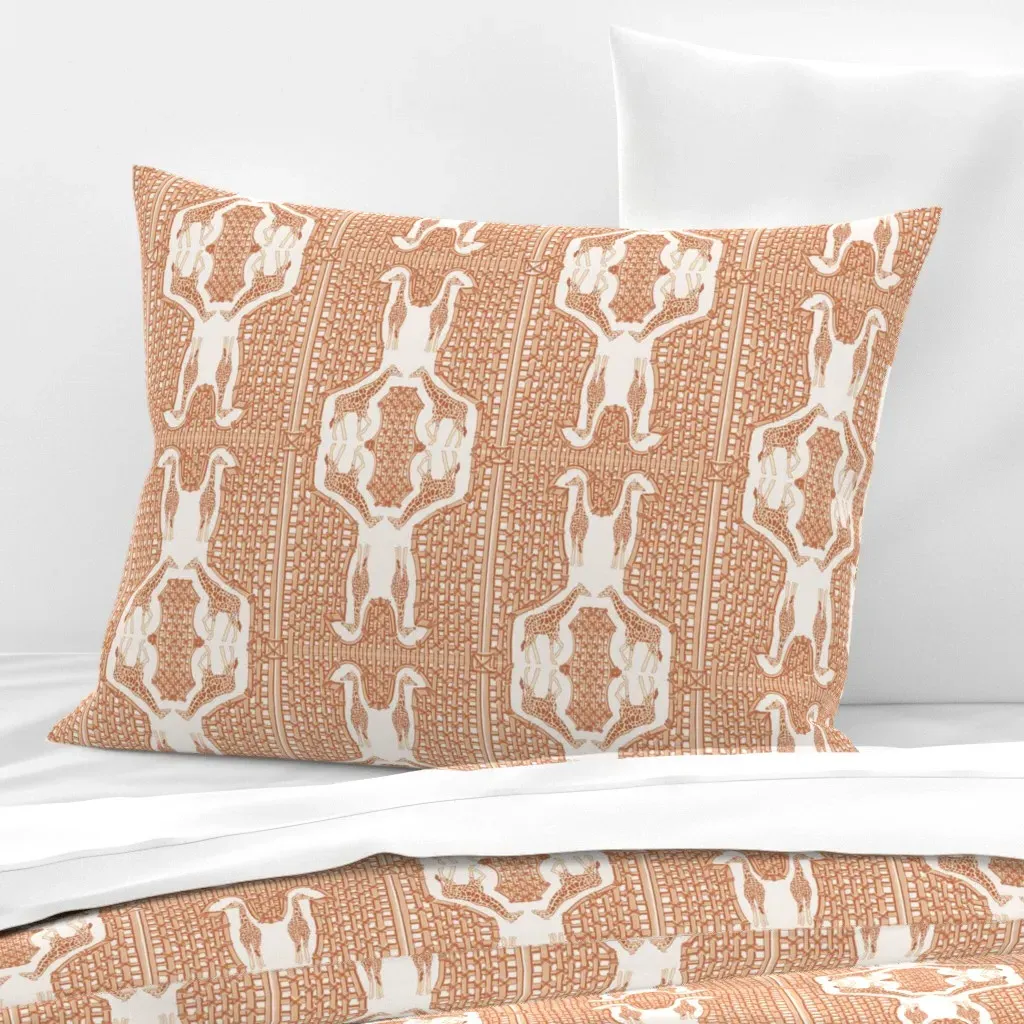 Safari Getaway Standard Knife Edge Cushion - Terracotta, Cotton Sateen product