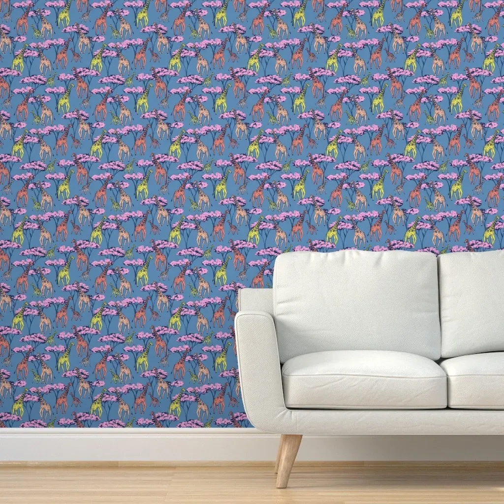 Safari Peel and Stick Wallpaper Removable - Blue product