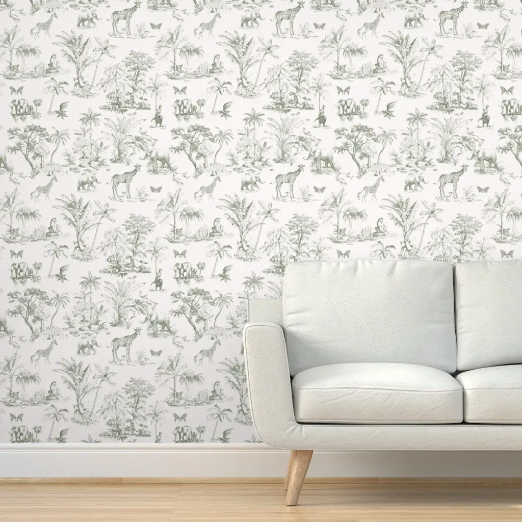 Safari Peel and Stick Wallpaper - Sage Green product