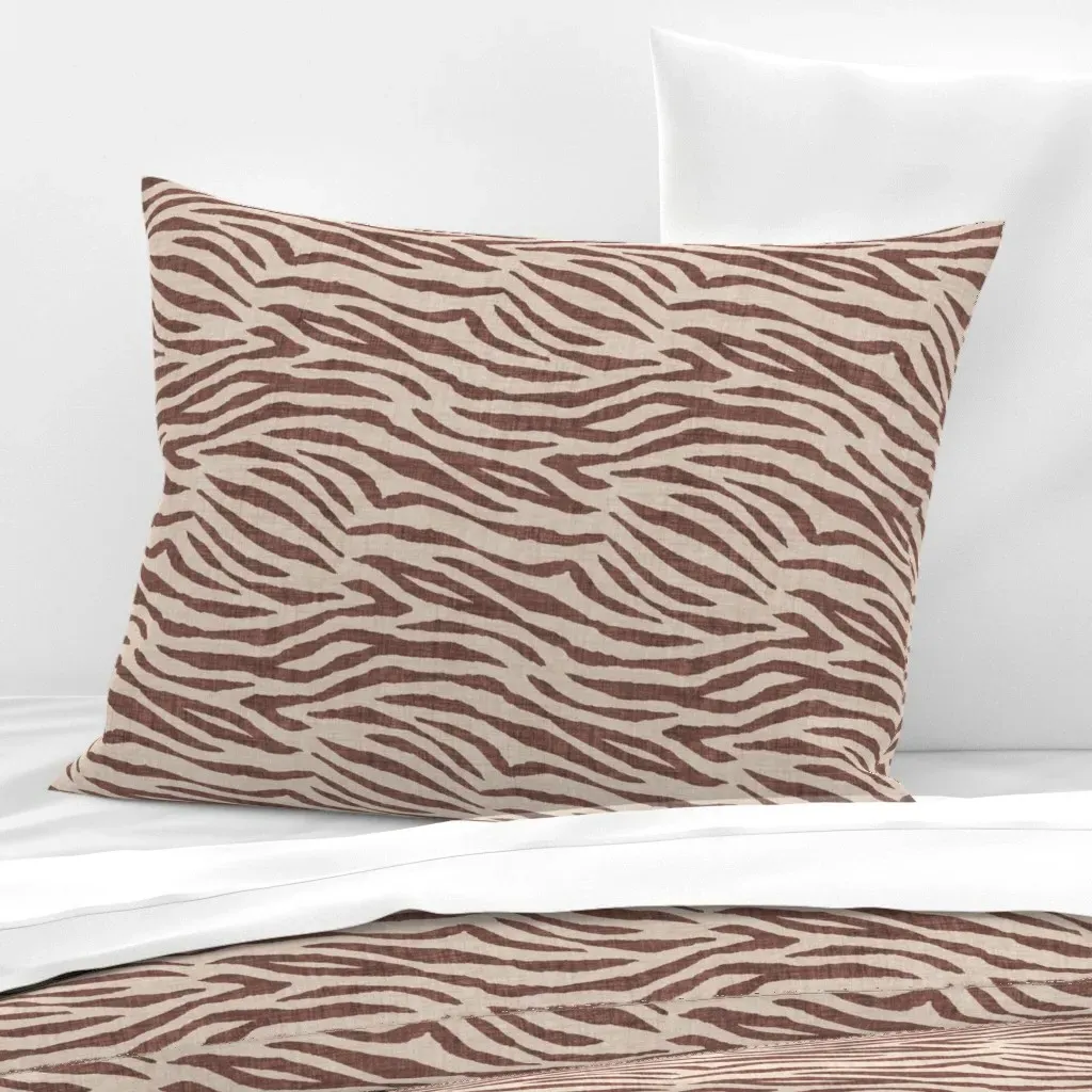 Safari Stripes Standard Knife Edge Cushion - Beige, Cotton product