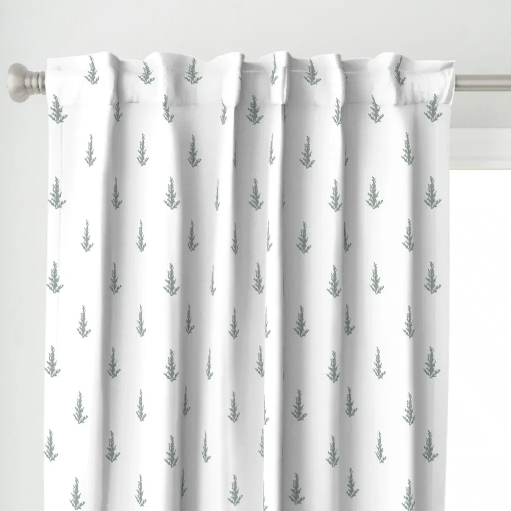 Sage Pine Curtain Panel - Sage Green alternate view