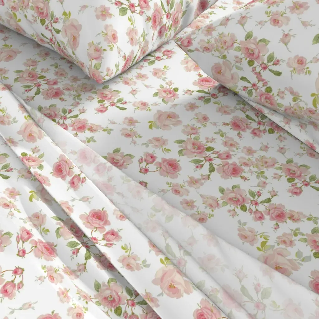 Saint Colette June Roses Peony Queen Sheet Set - Pink alternate view