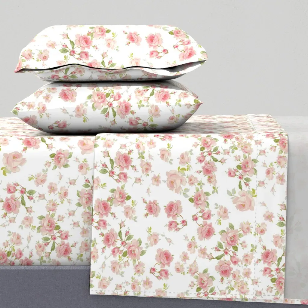 Saint Colette June Roses Peony Queen Sheet Set - Pink product