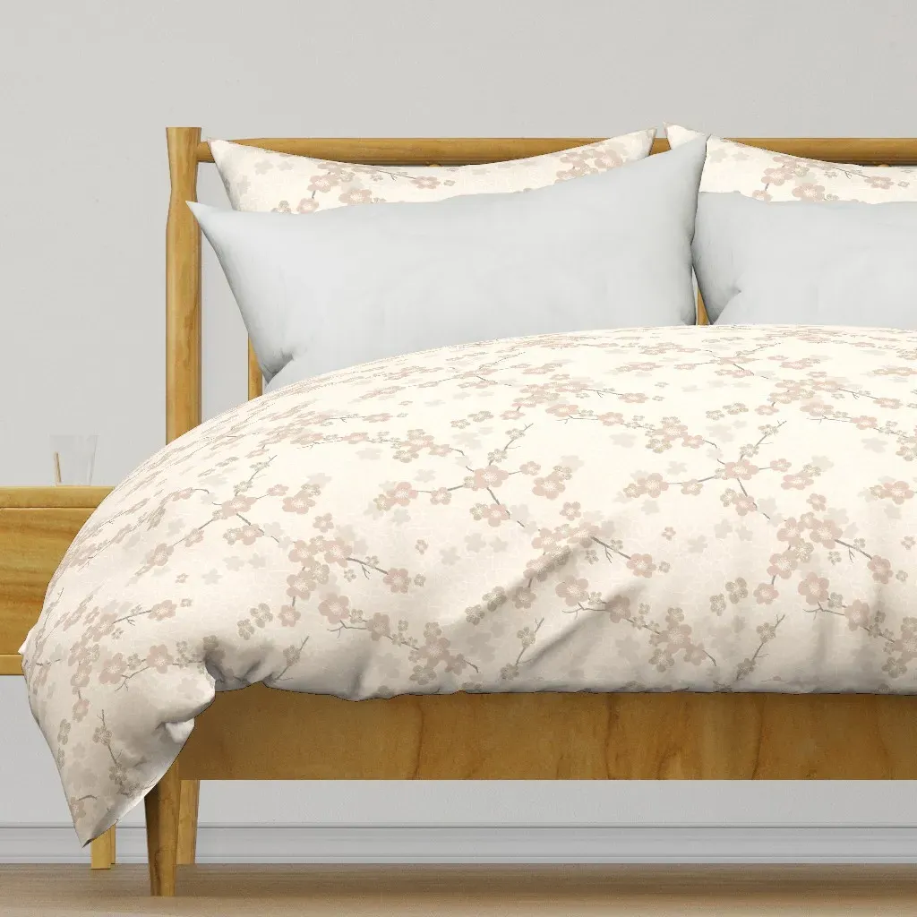 Sakura Boho Japanese S Duvet Cover - Pale Pink product