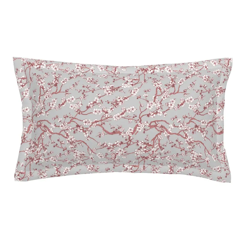 Sakura King Pillow Sham - Dusty Rose product