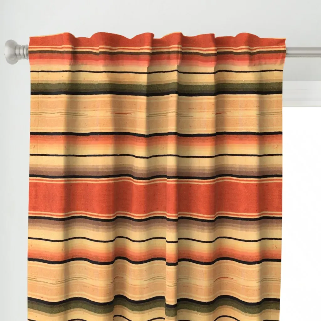 Saltillo Stripe Curtain Panel - Beige alternate view