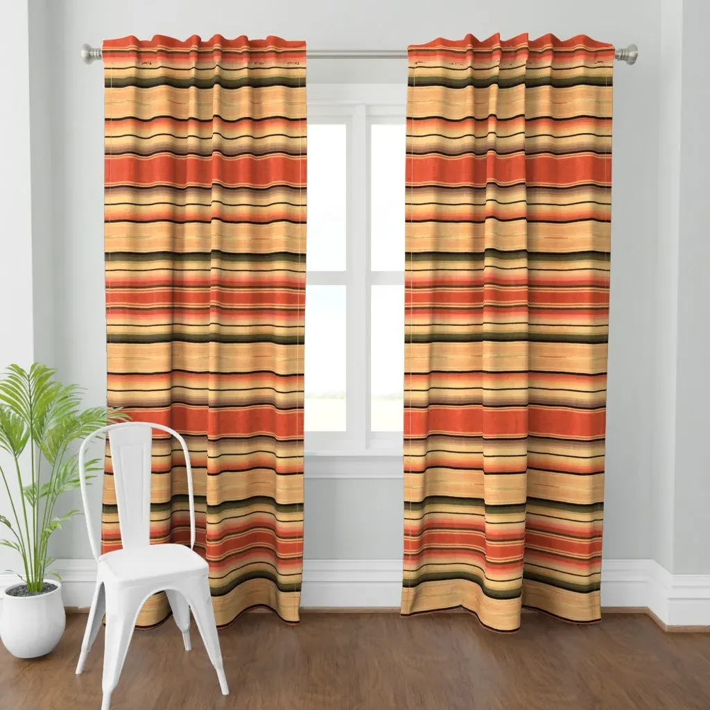 Saltillo Stripe Curtain Panel - Beige product