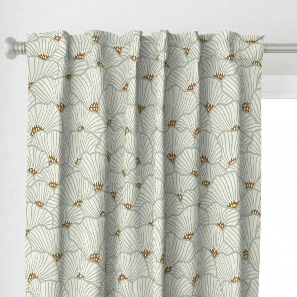 San Diego Light Sage Curtain Panel - Seafoam Green alternate view