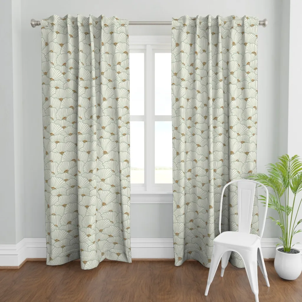 San Diego Light Sage Curtain Panel - Seafoam Green product