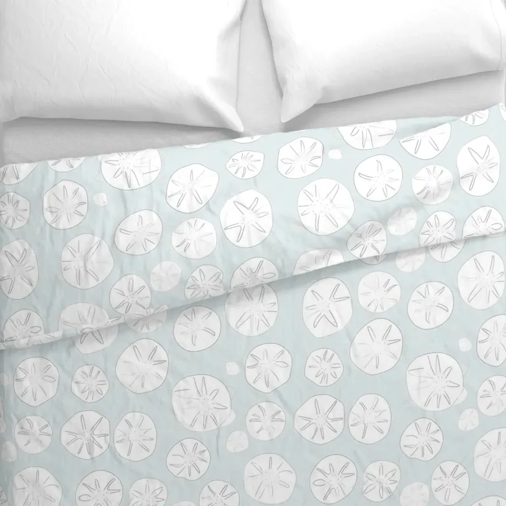 Sand Dollars Duvet Cover - White alternate view
