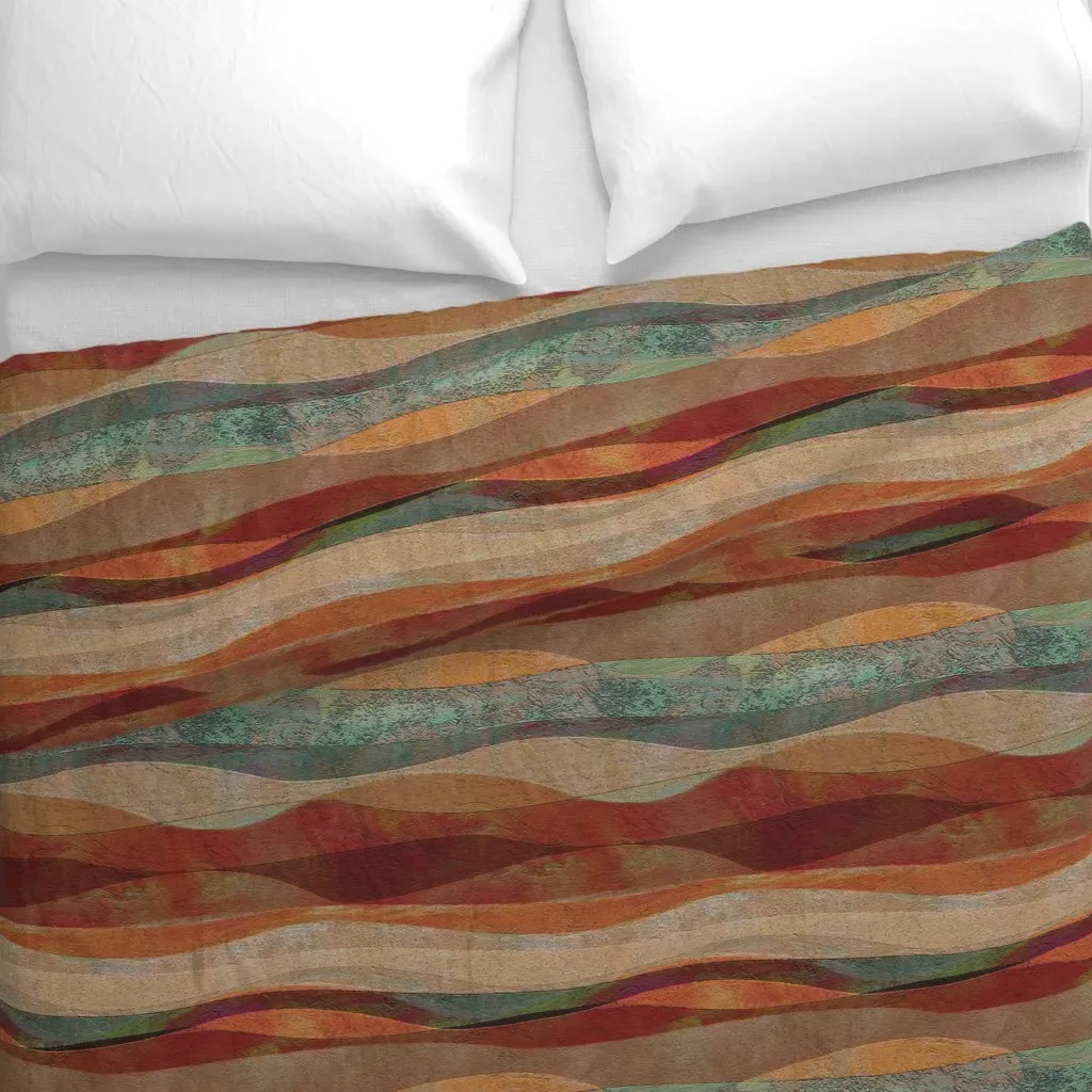 Sandstone Desert Duvet Cover - Terracotta alternate view