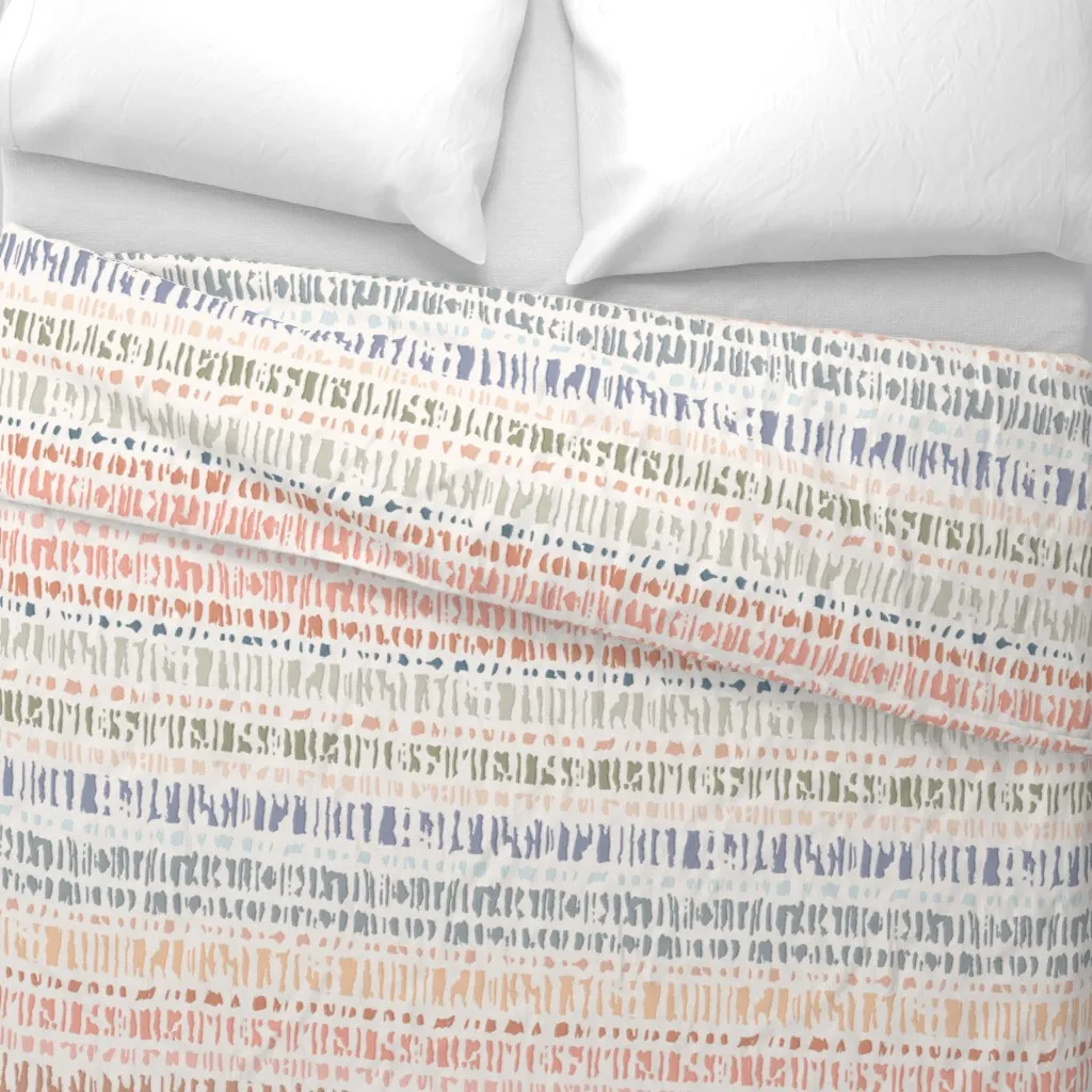 Sanibel Shellmark Spotted Duvet Cover - Beige alternate view