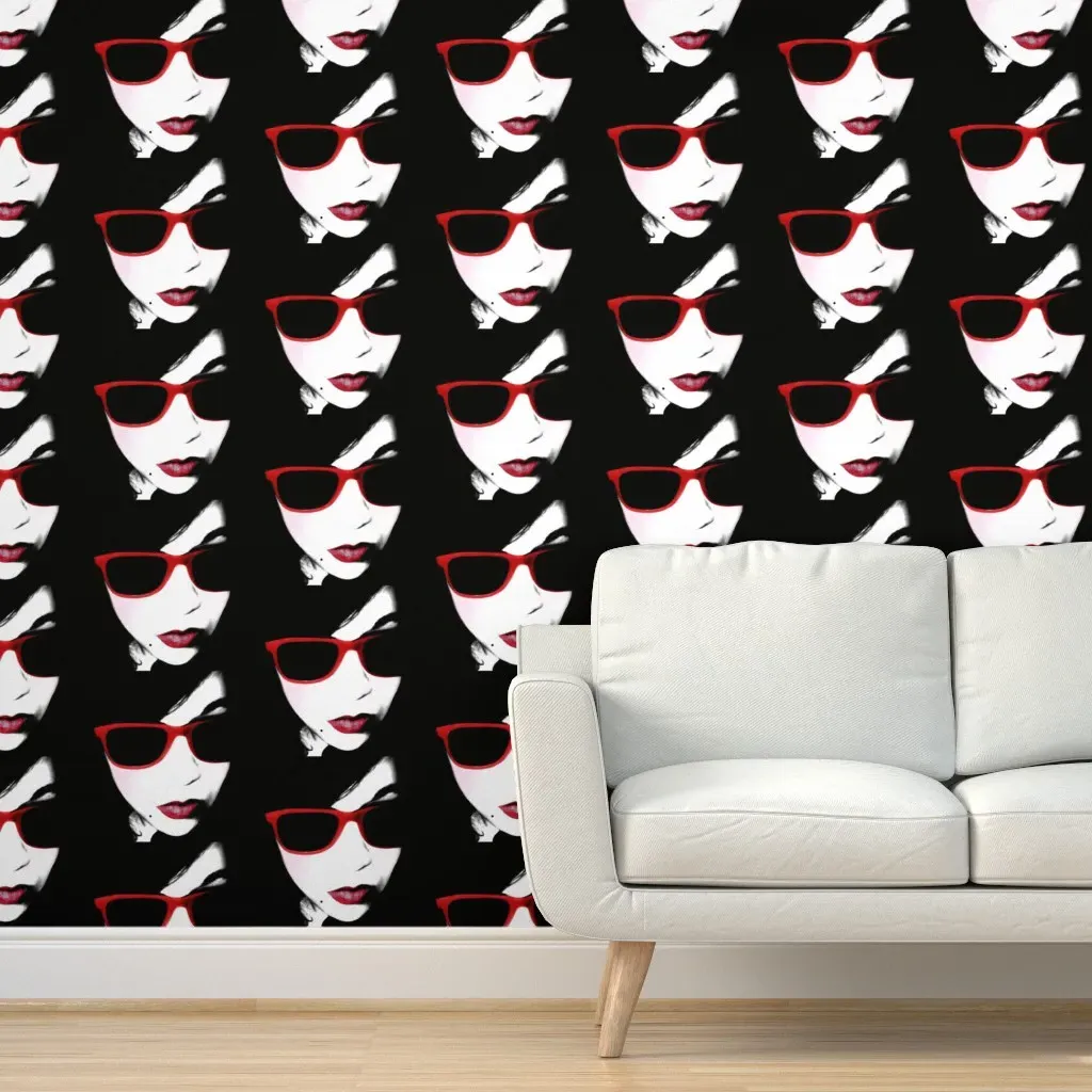 Sarah Peel and Stick Wallpaper Removable - Red product