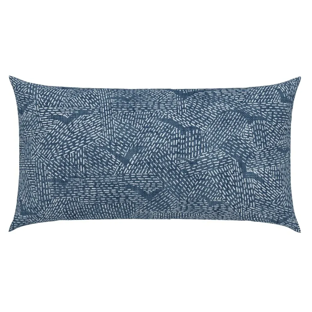 Sashiko Seagulls King Pillow Sham - Indigo product