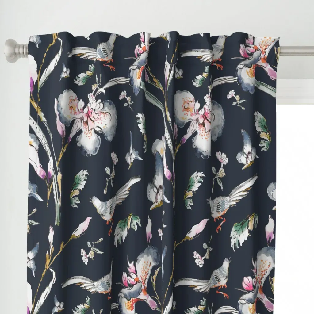 Sayo Curtain Panel - White alternate view