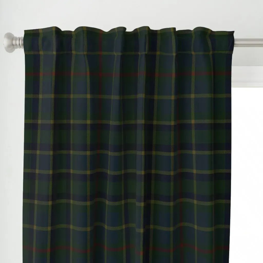 School Mixer Curtain Panel - Dark Green alternate view