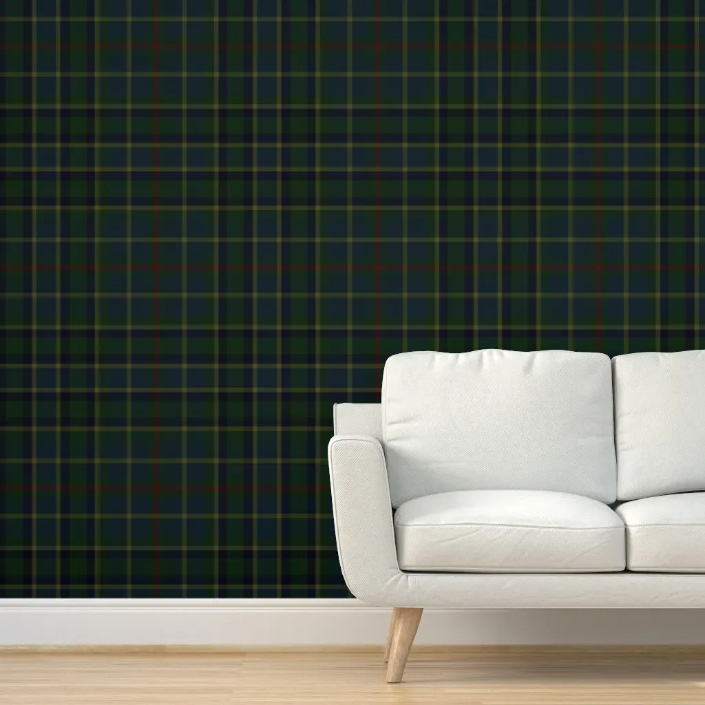 School Mixer Traditional Plaid Peel and Stick Wallpaper - Dark Green product