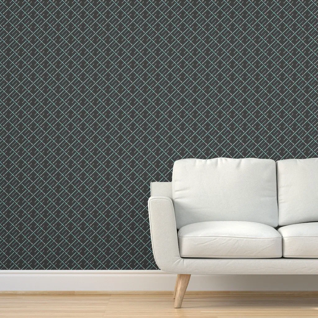 Sci-Fi Light Swords Peel and Stick Wallpaper - Light Blue product