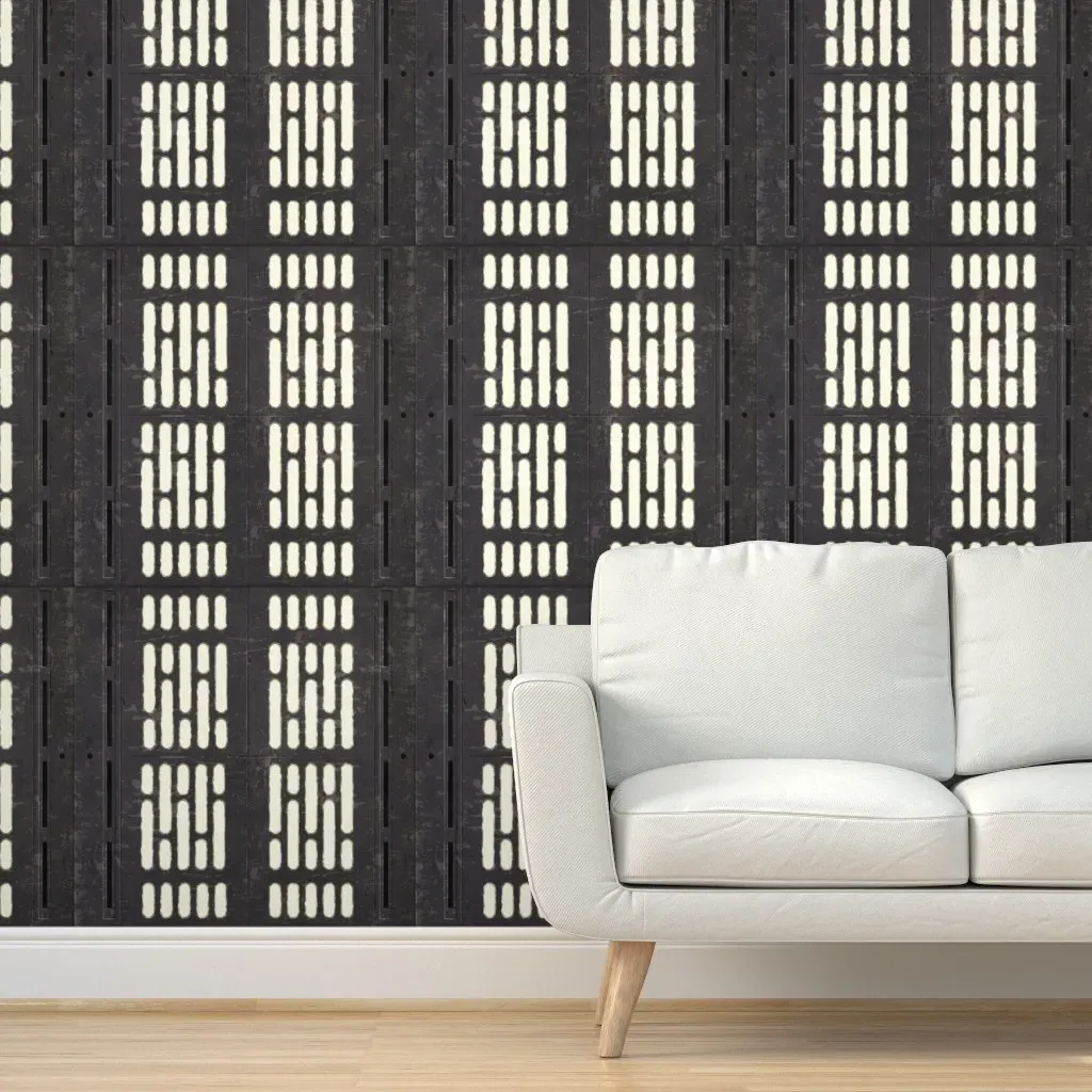 Sci-Fi Movie Decals Peel and Stick Wallpaper - Dark Gray product