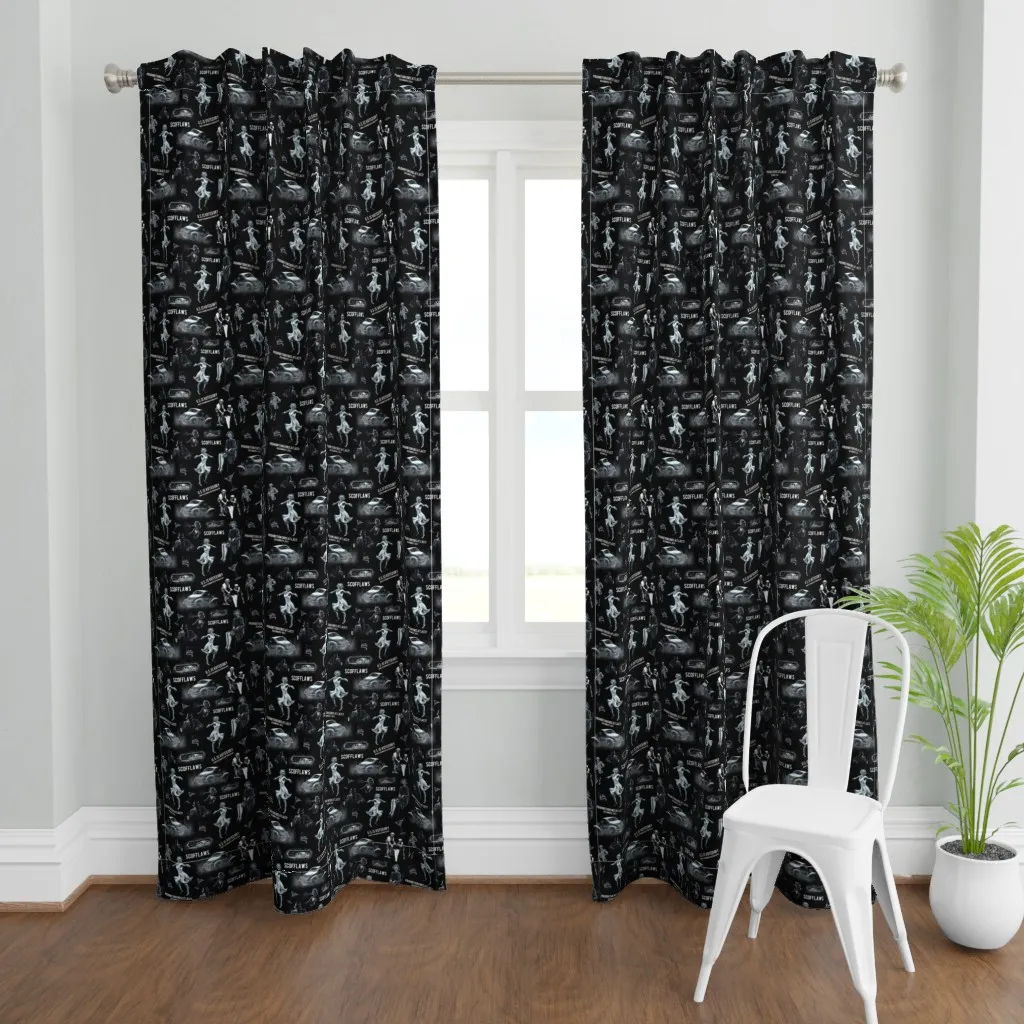 Scofflaws Of The Curtain Panel - White product