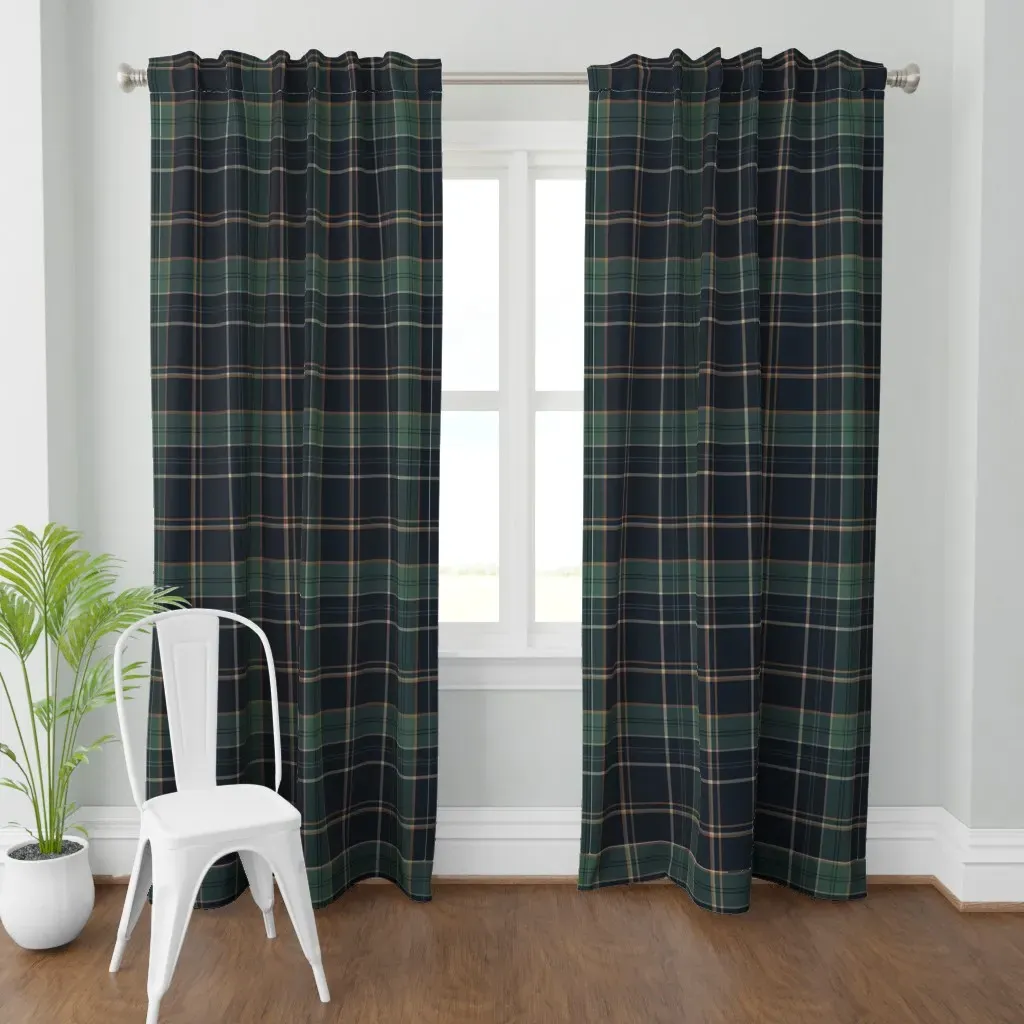 Scottish (L) Curtain Panel - Teal product