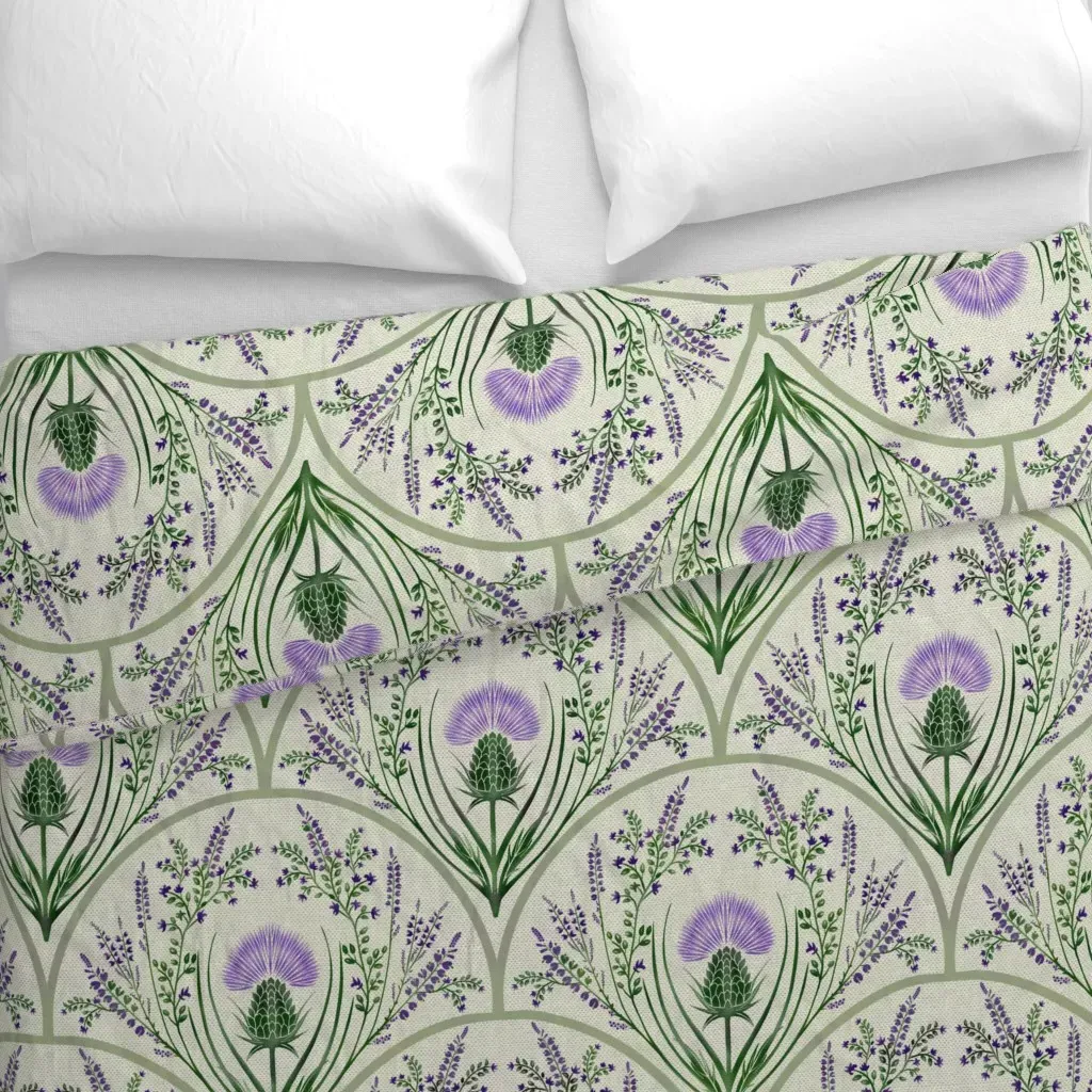 Scottish Thistle Pride Duvet Cover - Purple alternate view